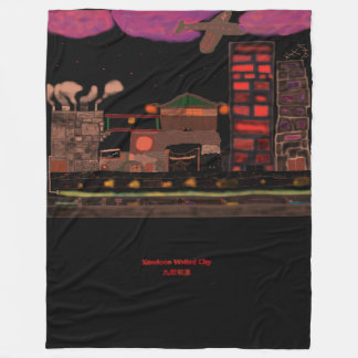 Kowloon Walled City-Fleece Blanket