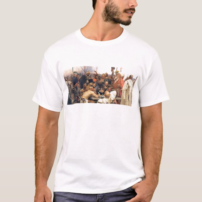 Kozaky/Cosaques ukrainiens par T-shirt Repin (Devant)