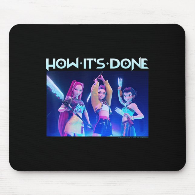 Kp Demon Hunters Halloween How It's Done Huntrix G Mouse Pad (Front)