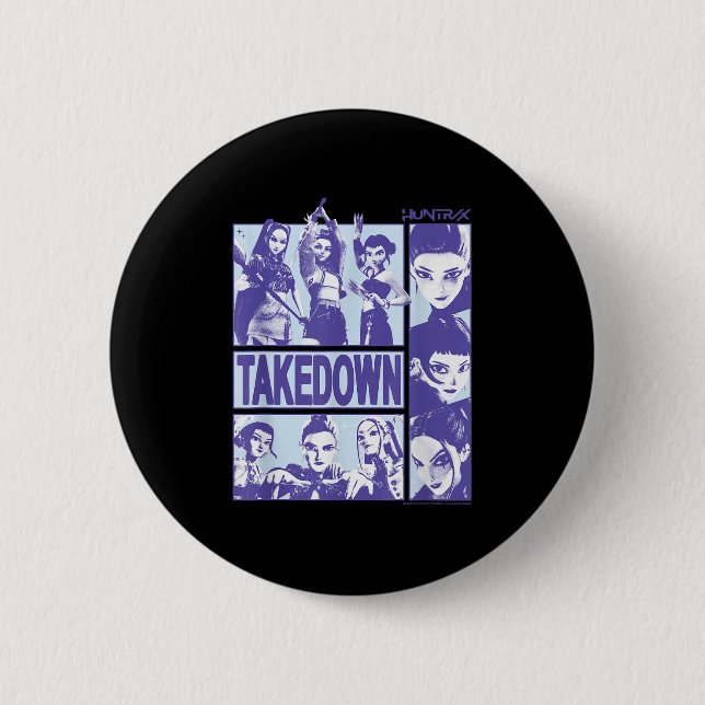 Kp Demon Hunters Halloween Huntrix Takedown Panel  2 Inch Round Button (Front)