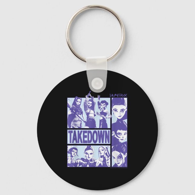 Kp Demon Hunters Halloween Huntrix Takedown Panel  Keychain (Front)