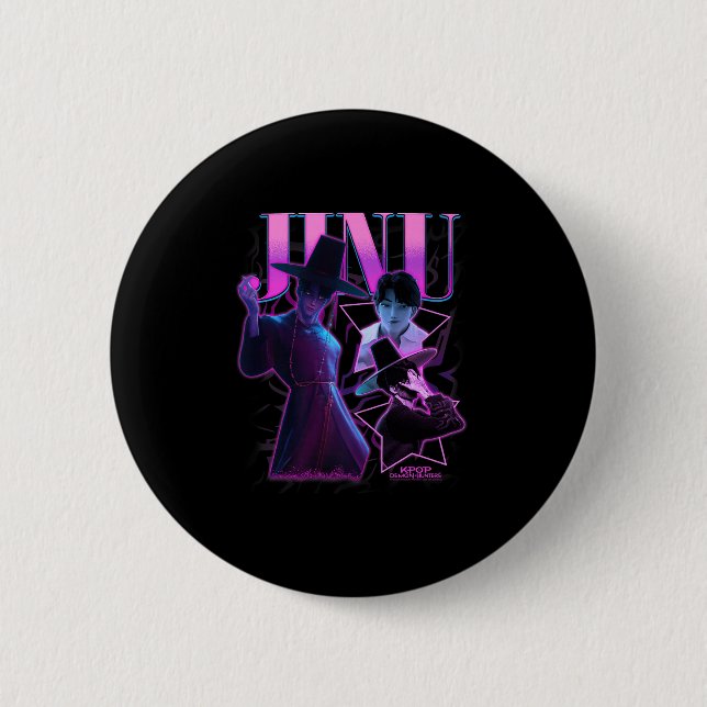 Kp Demon Hunters Halloween Jinu Showcase Y2k Style 2 Inch Round Button (Front)