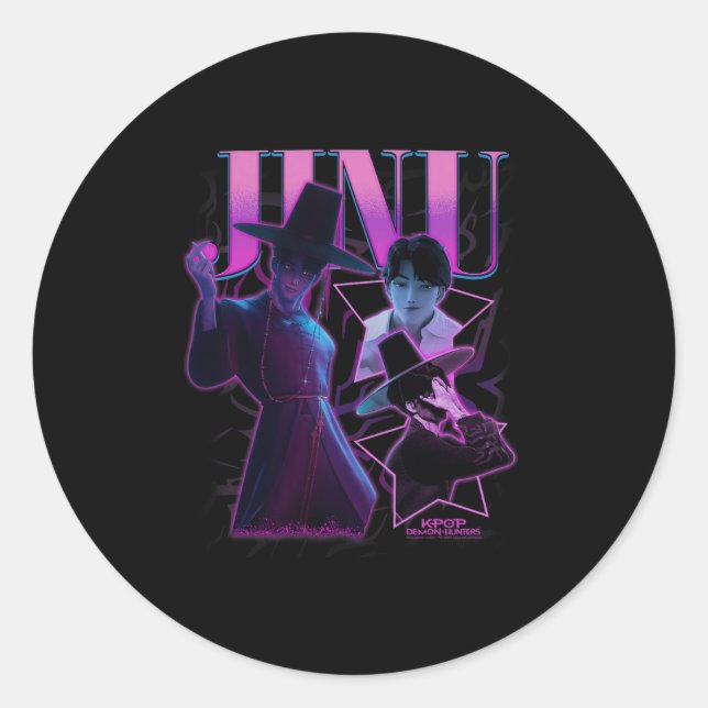 Kp Demon Hunters Halloween Jinu Showcase Y2k Style Classic Round Sticker (Front)
