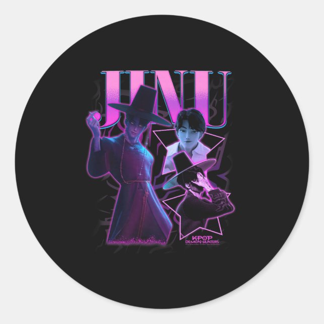 Kp Demon Hunters Halloween Jinu Showcase Y2k Style Classic Round Sticker (Front)