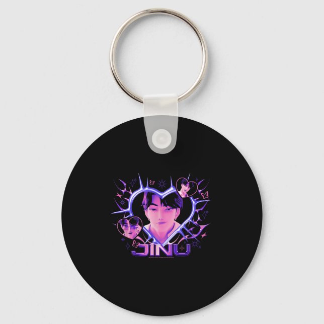 Kp Demon Hunters Halloween Jinu Y2k Heart Shape Rt Keychain (Front)