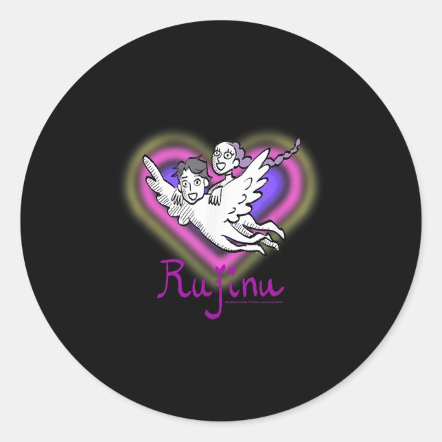 Kp Demon Hunters Halloween Rujino Chip Jinu And Ru Classic Round Sticker (Front)