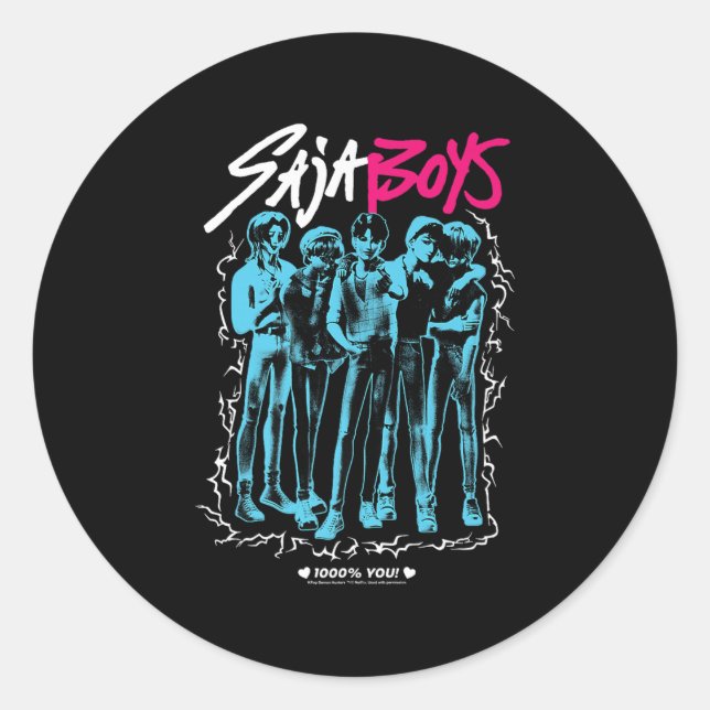 Kp Demon Hunters Halloween Saja Boys 1000% You! St Classic Round Sticker (Front)