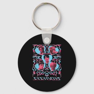 Kp Demon Hunters Halloween Saja Boys Heart Shapes  Keychain