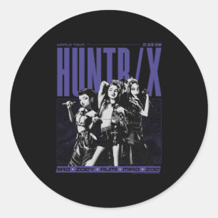 Kp Demon Hunters Halloween World Tour Huntrix Ster Classic Round Sticker
