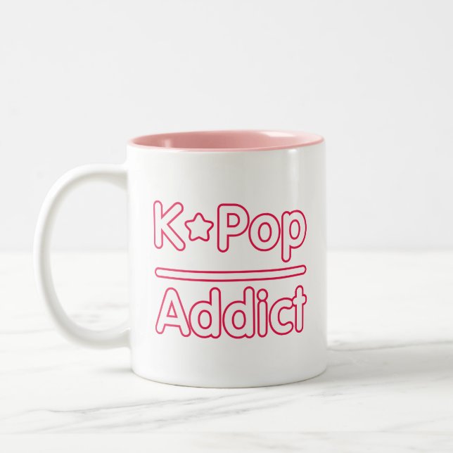 Kpop Addict Two-Tone Coffee Mug (Left)