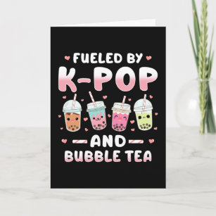 Kpop Bubble Tea Card
