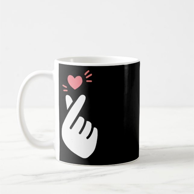 KPOP - Finger heart  Coffee Mug (Left)