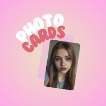Kpop Idol Birthday Fancafe Style Photocard Custom