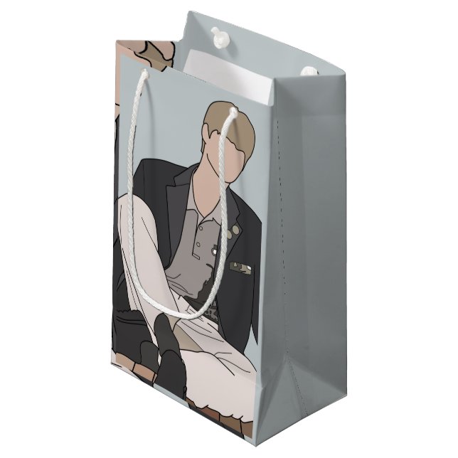 Kpop Inspired Illustrated SVT Small Gift Bag (Front Angled)