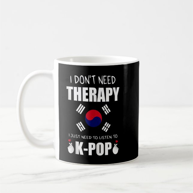 Kpop K-pop Fashion Korean Style South Korea Tank T Coffee Mug (Left)