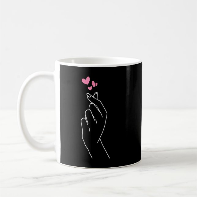 Kpop K-pop Merchandise Korean Drama Kdrama Merch H Coffee Mug (Left)
