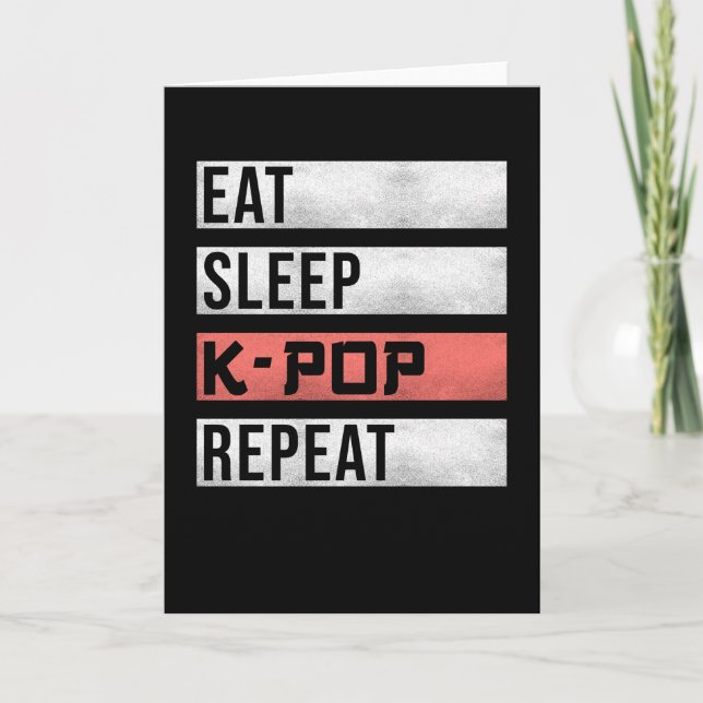 Kpop K-pop Saying Funny Card (Front)