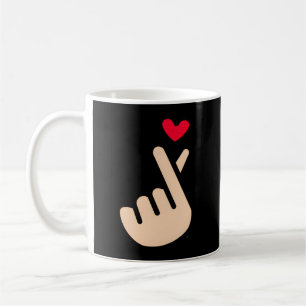 Kpop Korean Finger He Symbol I Love You Saranghae Coffee Mug