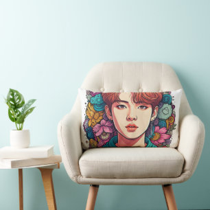 kpop kpopfan kpopfanart kpopidol kpopdrawing kpopi lumbar pillow