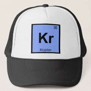 Kr - Krypton Chemistry Periodic Table Symbol Trucker Hat