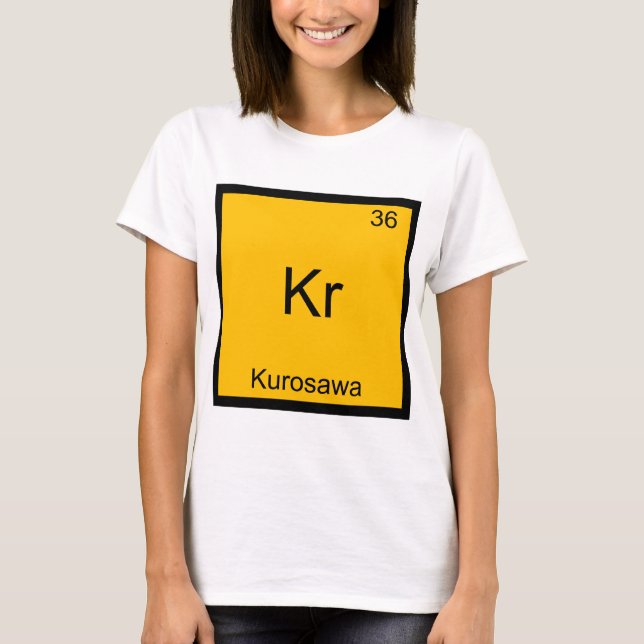 Kr - Kurosawa Funny Chemistry Element Symbol Tee (Front)