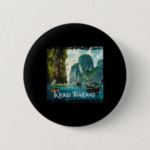 Krabi Thailand _1 2 Inch Round Button