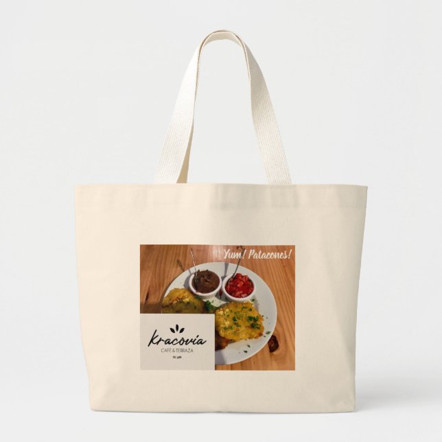 Kracovia Cafe Tote – Patacones & Menu Style (Front)