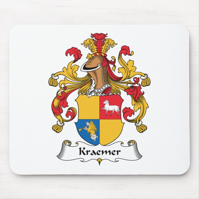 Kraemer Family Crest Mouse Pad (Front)