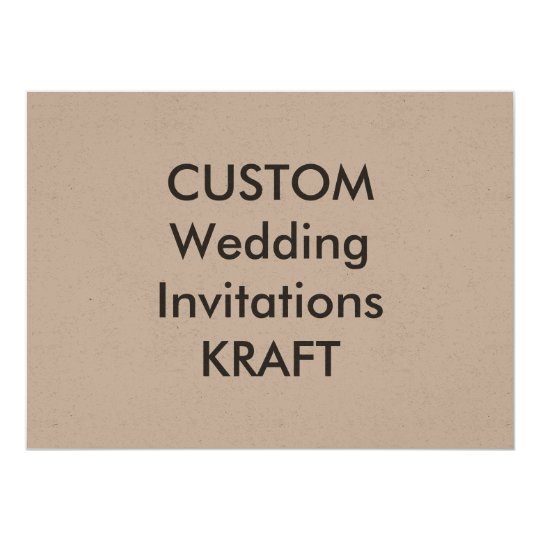 KRAFT 7.5" x 5.5" Wedding Invitations