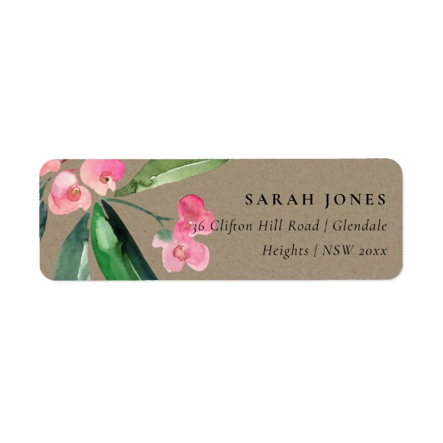 KRAFT BOHO PINK CHRIST THORN CACTI BLOOM ADDRESS (Front)