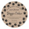 kraft brown paper dog paw path doggie cookie 