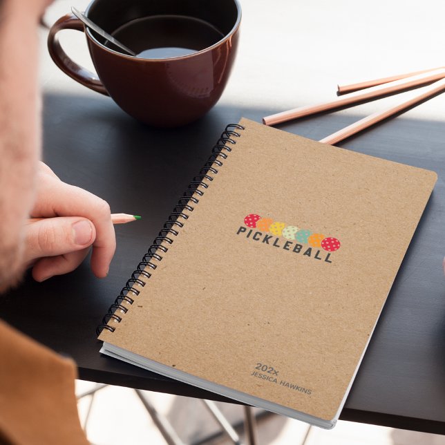 Kraft Brown Pickleball Personal Weekly Planner (Creator Uploaded)