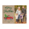 Kraft Brush Script Vintage Truck Photo Christmas