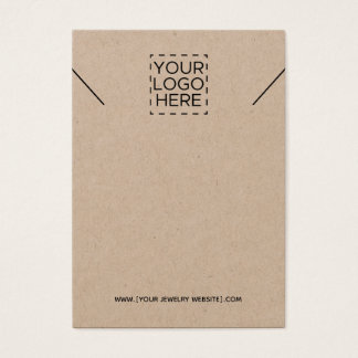 Kraft Collier Ajouter votre logo Carte d'affichage