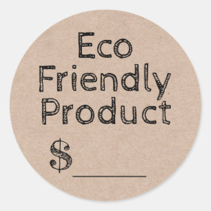 Kraft Eco Friendly Product Price Tag