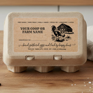 Kraft Farmhouse Vintage Egg Carton 