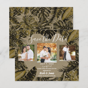 Kraft Feuilles de Palmier Tropicales Mariage Écono