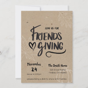 Kraft Friendsgiving Dinner Invitation