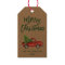 Kraft Green Brush Script Christmas Vintage Truck