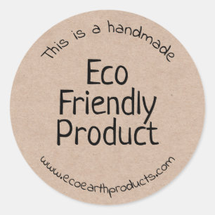 Kraft Handmade Eco Friendly Product Labels
