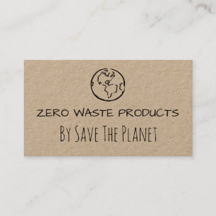 Kraft Handmade Zero Waste Product Business Card