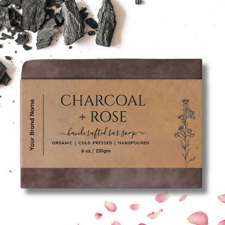 Kraft Homemade Soap wrap Label  with logo Invitation Belly Band