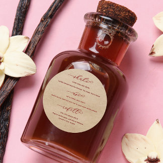 Kraft Homemade Vanilla Extract Instructions Label