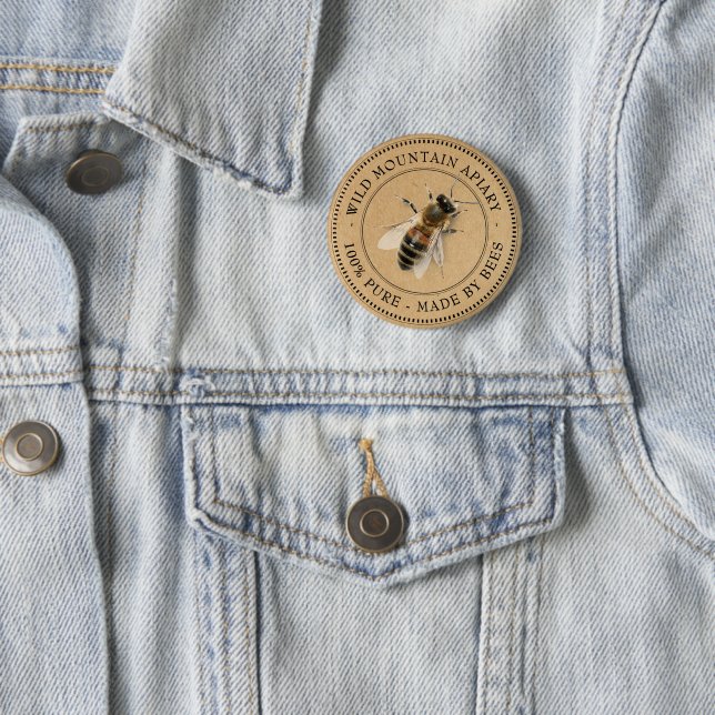 Kraft Honeybee Apiary Farmer's Market Button (In Situ)