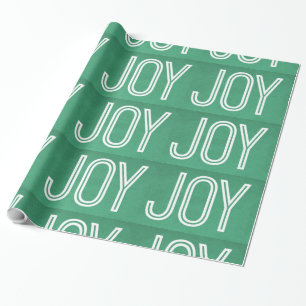 Kraft Joy Wrapping Paper, Green Paper