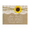 Kraft, Lace & Sunflower Bridal Shower Recipe Cards