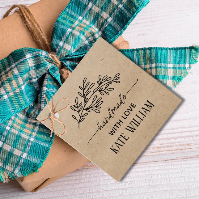 Kraft Laurel fait main avec des étiquettes cadeaux (Créateur téléchargé)