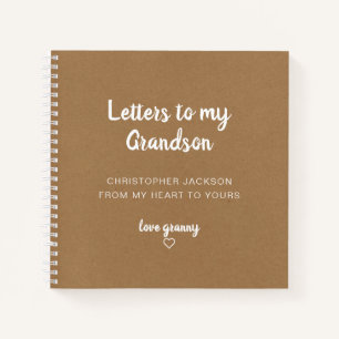 Kraft Letters to My Grandson Keepsake Journal