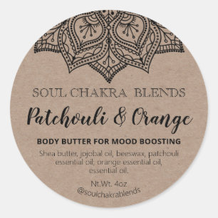 Kraft Mandala Product Packaging Mood Blend Labels