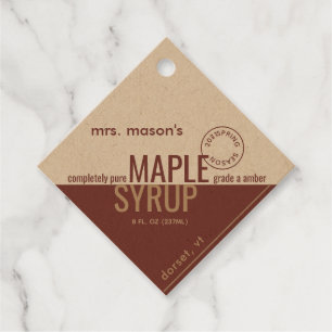 Kraft Maple Syrup Spring Season Product Tag